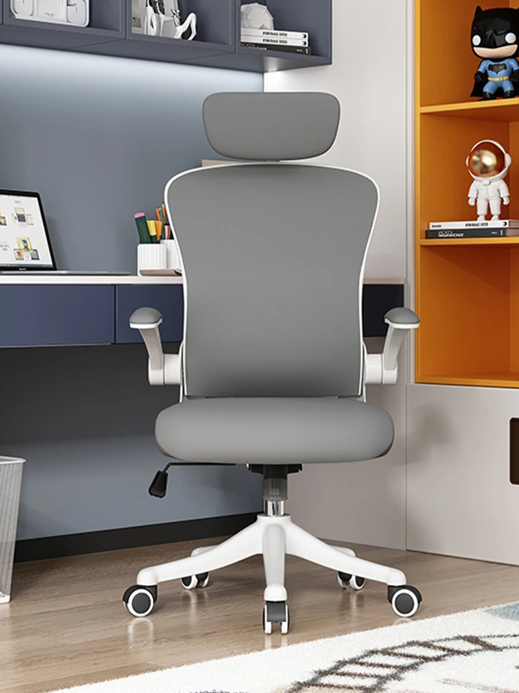 Multi functional computer chair with rotatable lifting headrest for comfortable sitting at home, office, and home use