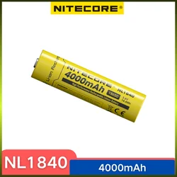 Nitecore NL1840 batteria ricaricabile 18650 3.6V li-ion 4000mAh uscita 5A batteria