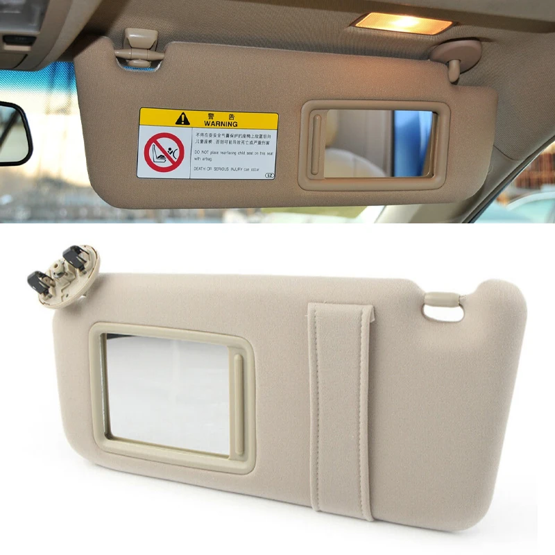 

Sunshade Car Sun Visor For Toyota Camry 2007-2011 Beige Auto Sunvisor No Light Accessories Left Right Sun Visors 74310-06750-E0