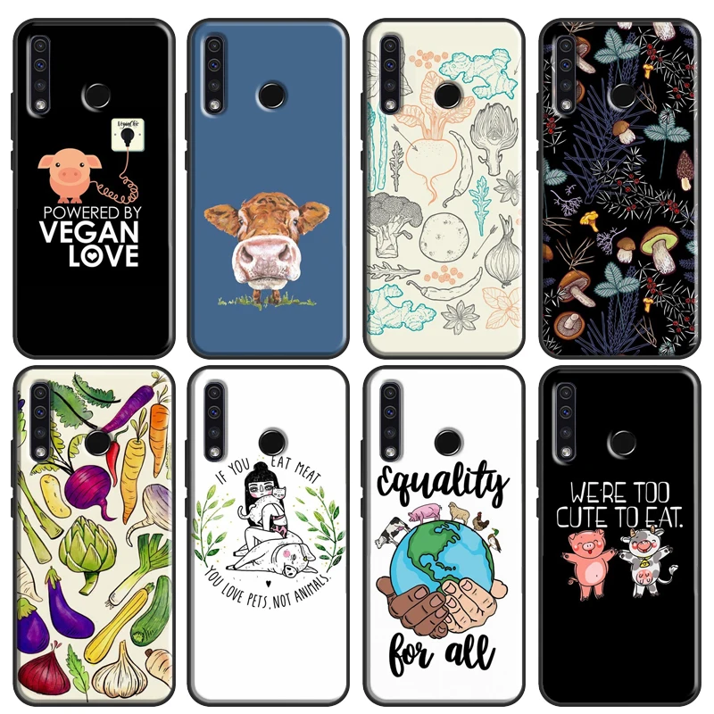 Vegan Vegetarians Animal Love Quotes Cover For Huawei Honor 10 Lite 9 20 10i 8X 9X 10X Lite 8A 9A 8S 9S 4C 6C 7C 7A Pro Cover