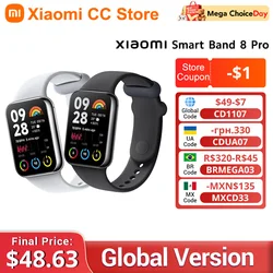Versão global xiaomi mi band 8 pro pulseira inteligente 1.74