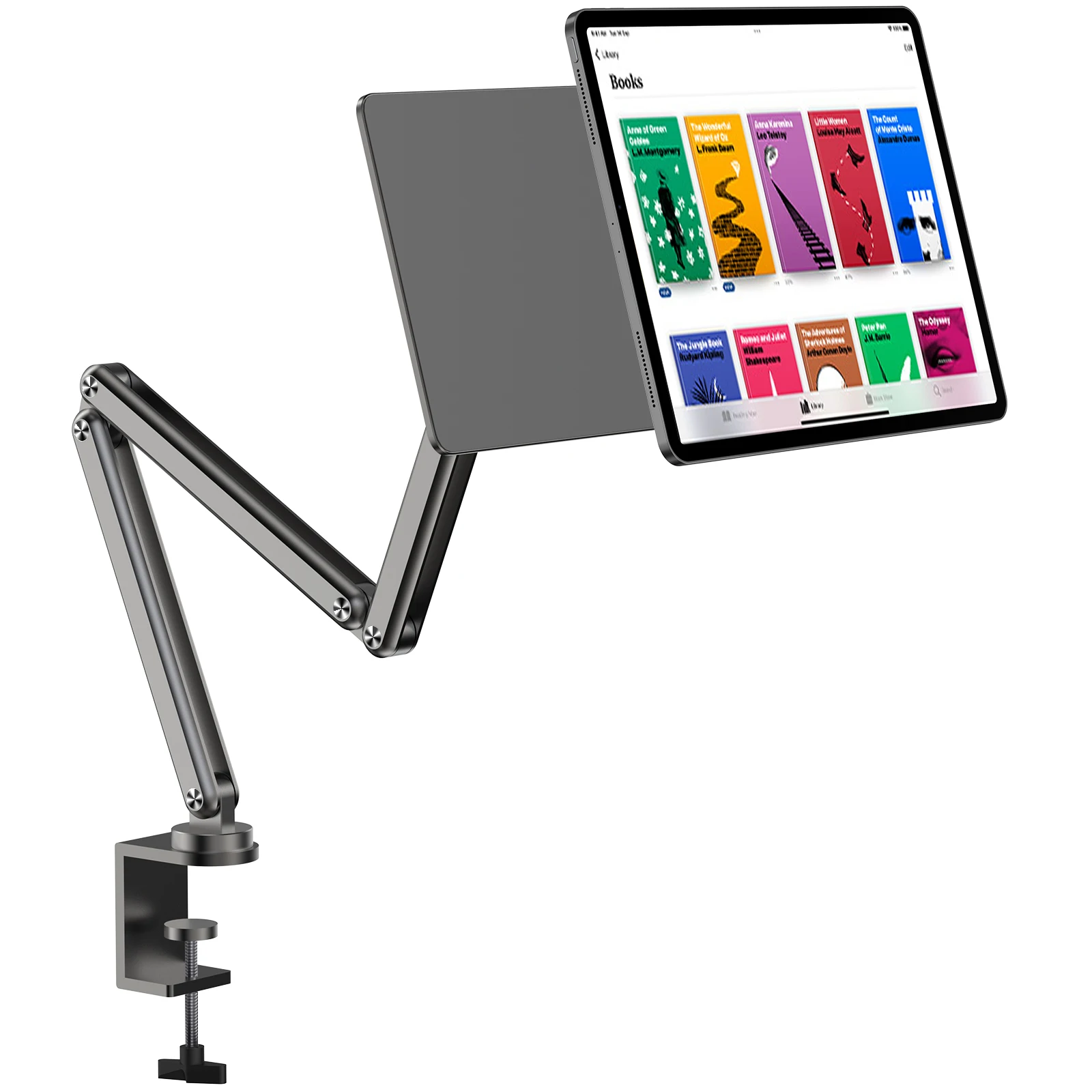 KUXIU Foldable ipad Magnetic Holder For iPad Air 11/13 inch（2024),iPad Pro11 inch 2nd/3rd,12.9 inch 3rd/4th/5th Adjustable Stand