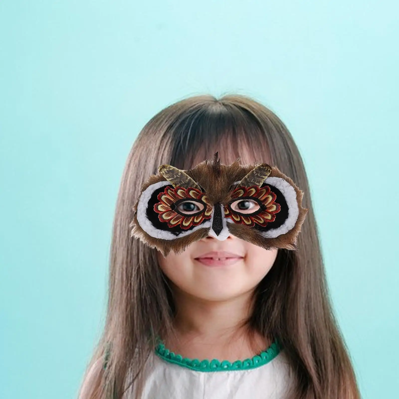 Kinder 3D Eule Masken Dekorative Gesicht Abdeckung mit Elastische Band Kopfbedeckungen Tier Maske für Mädchen Jungen Halloween Prom Party Maskerade