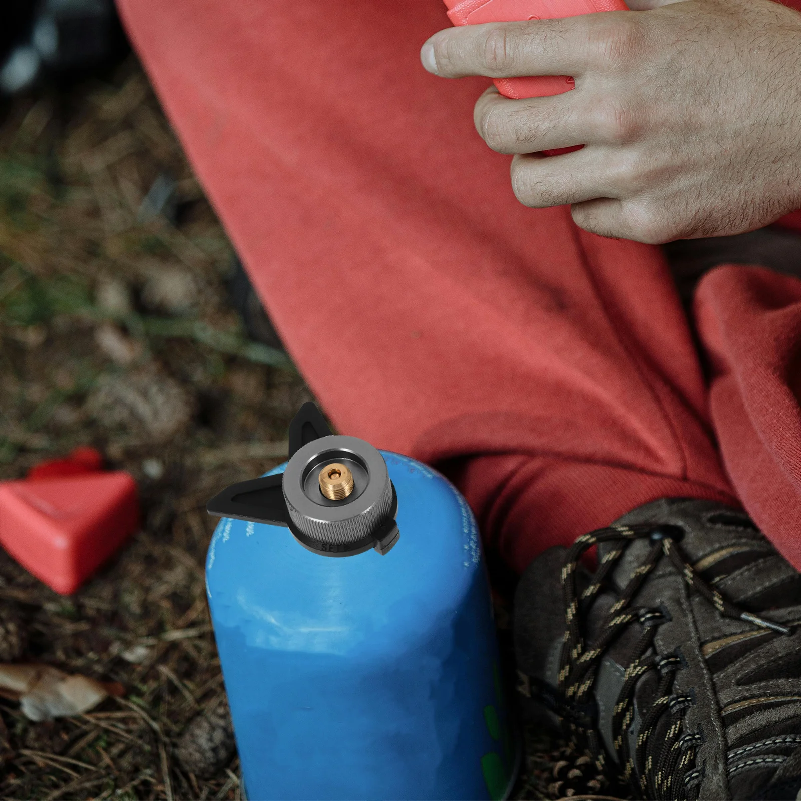 

Gas Canister Converter Small Tank Adapter Stand Durable Brass Outdoor Stove Adapter Camping Gas Canister Connector Multi Purpose