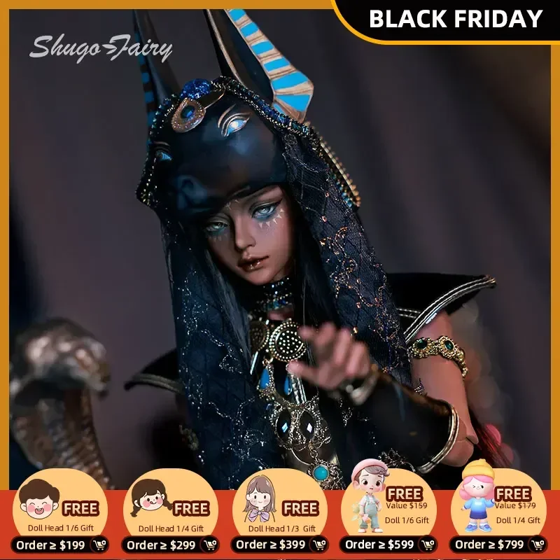 ShugaFairy Anubis 1/4 Bjd Dolls Fantasy Ancient Egypt Mysterious Fighting Style Dog Guard High Quality Ball Jointed Dolls Gifts