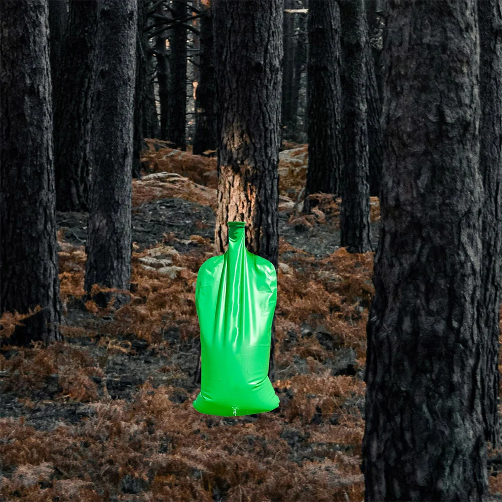 

2 pcs 15L Tree Watering Bag Adjustable Drip Irrigation System Dual Pipe Design Slow Release Watering For Trees Shrubs Gardening