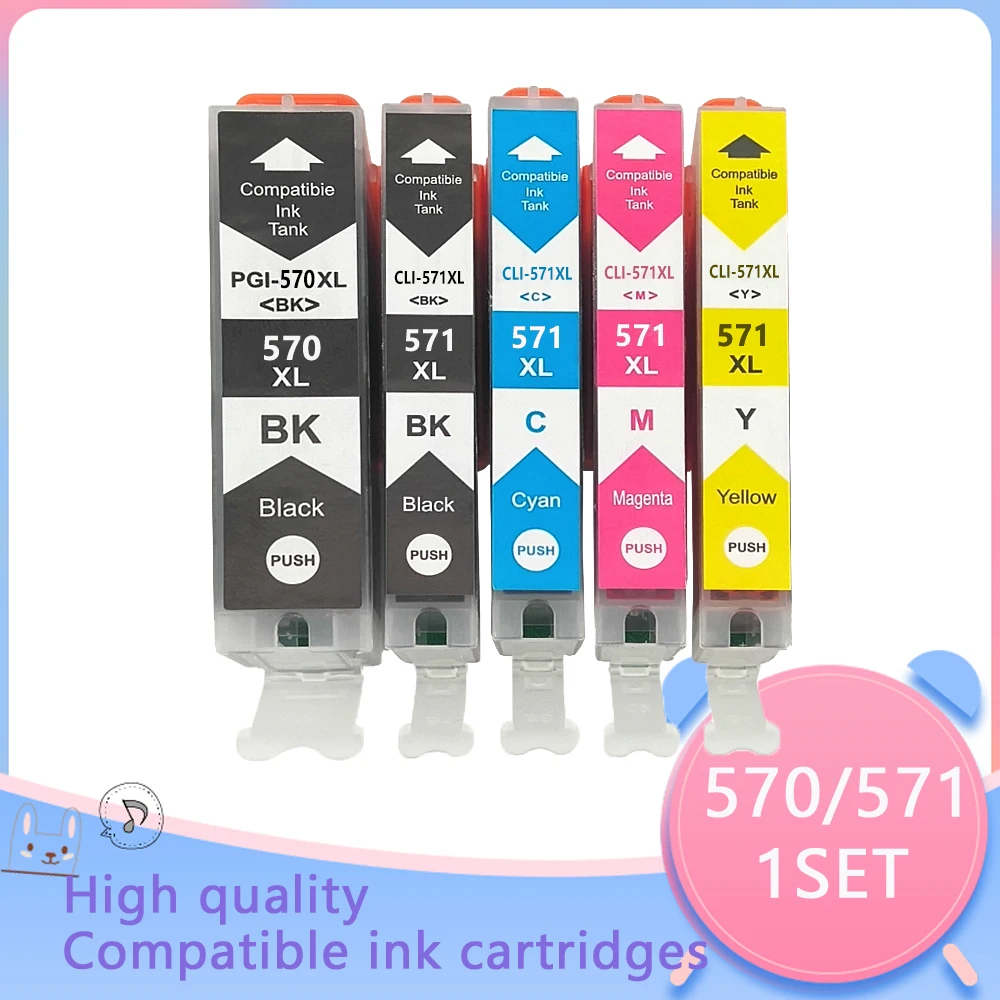 Tinta preta para Canon, 570XL, PGI570, Pixma, MG5753, MG7750, TS8050, TS5050, MG6800, TS9050, TS5052, MG5751, MG6851