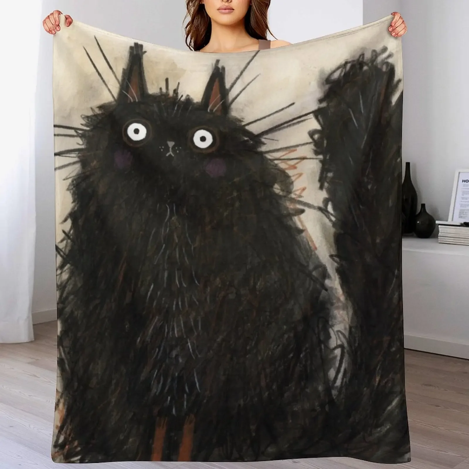 

DISHEVELED Throw Blanket Luxury Brand Decorative Throw Loose Winter beds Blankets