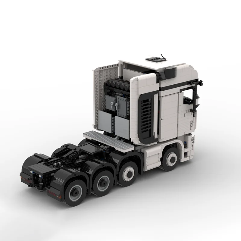 سيارة حضرية Moc قوالب بناء شاحنة وحدات 8X4 RC جرار نموذج التكنولوجيا كتل عيد الميلاد لتقوم بها بنفسك لعبة البناء هدايا العيد #3