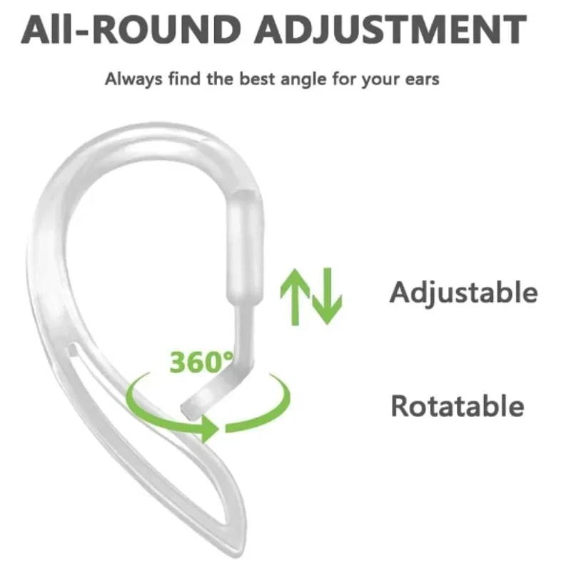 Ear Hooks For Airpods Transparent Silicone Multifuncation Earphone Accessories Multi-Angle Adjustable Wireless Earphone Clip