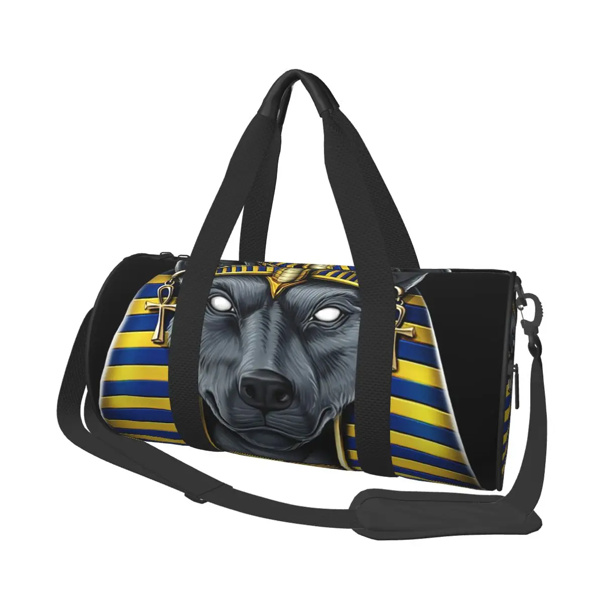 

Большая спортивная сумка «Египетский Бог Анубис 1, водонепроницаемая дорожная сумка Duffle, сумки для фитнеса