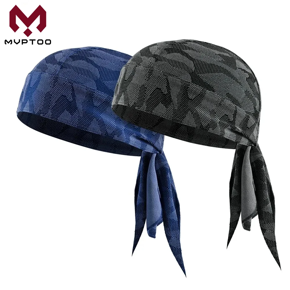 Sommer Atmungsaktive Lauf Caps Piraten Hut Outdoor Sport Sonnenschutz Kopftuch Radfahren Helm Liner Quick Dry Beanies Bandana