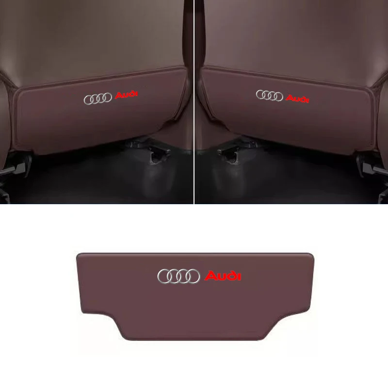 Car Seat Back Protector Mats Prevent Dirty Anti Kick Pad For Audi Sline TT RS A4 B7 B8 B9 A3 8P 8V 8L A5 A6 C6 C5 C7 4F A1 A7 A8 view 3
