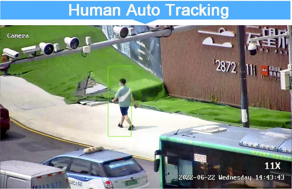 Imagem -04 - Câmera de Segurança ip Infared Auto Tracking Camhi H.265 8mp 4k Zoom Óptico de 54x Alarme de Rotação Áudio Poe Wifi em ip Ptz Max.512g