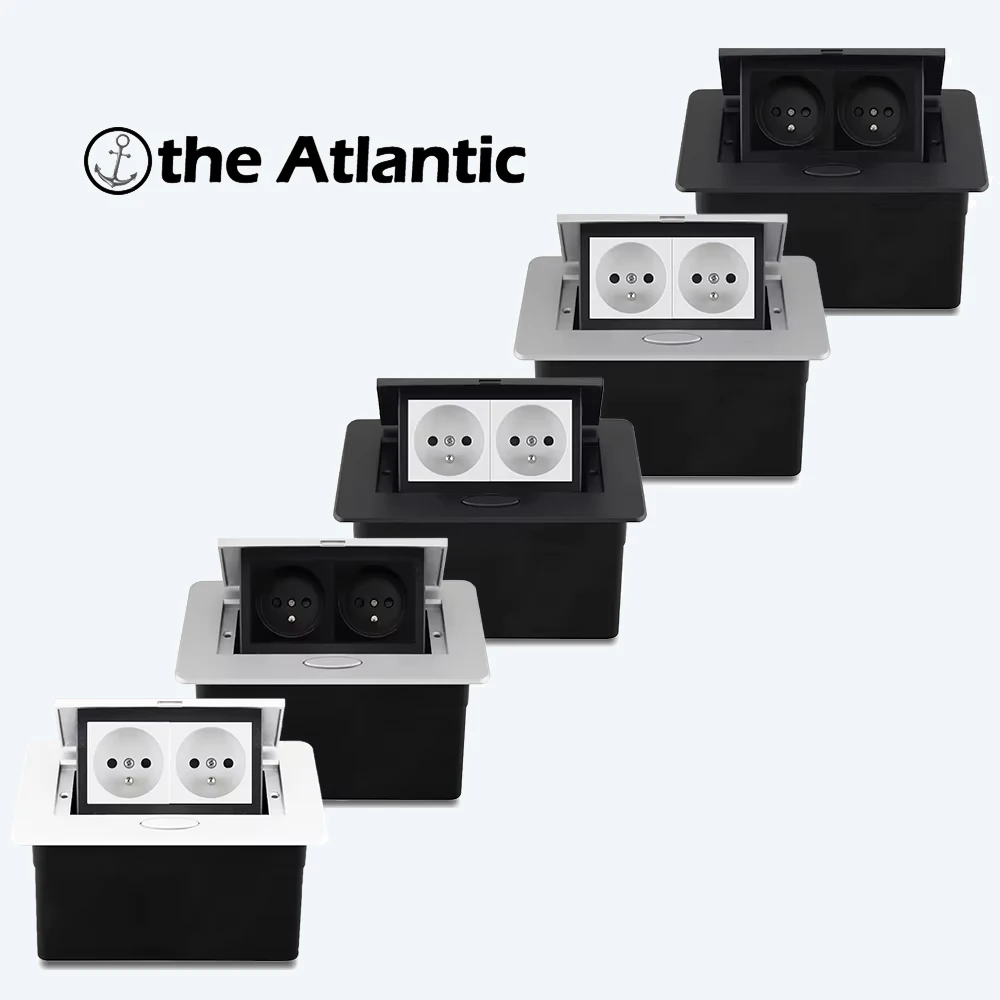 

Французский стандарт, скрытый встроенный офисный стол, 16 А, 250 В, настольная выдвижная розетка FR, настольная розетка, USB-разъем C-типа