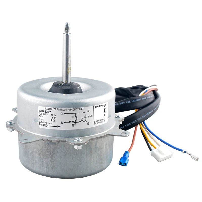 

New For Air Conditioner Outdoor Unit Fan Motor KFD-40M2 0010404261 30W 6P 50Hz 220-240V Conditioning Parts