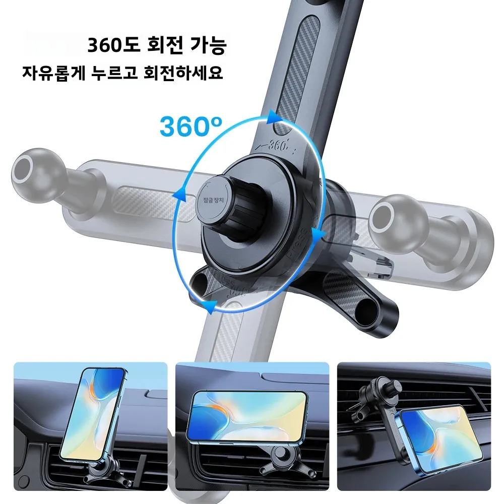 TOPK Mag-safe Car Holder Magnetic Phone Holder Car Air Vent Mount Strong Magnet Car Phone Holder for  All IPhone