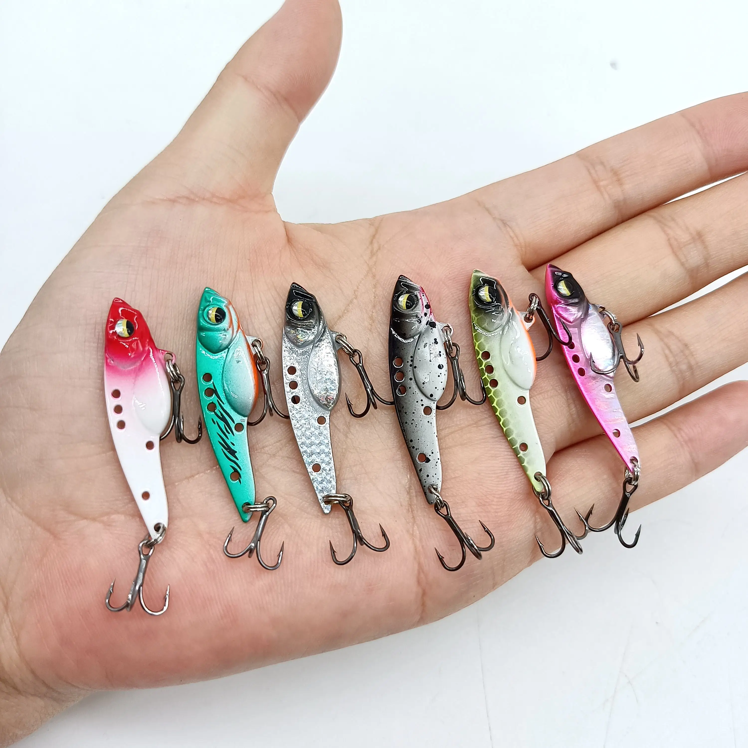 DUODUOYU 1PCS New VIB Spoon Fishing Lure 3.5/5g/7g Metal Spinner Bait Crankbait Bass Artificial Hard Baits Fishing Tackle