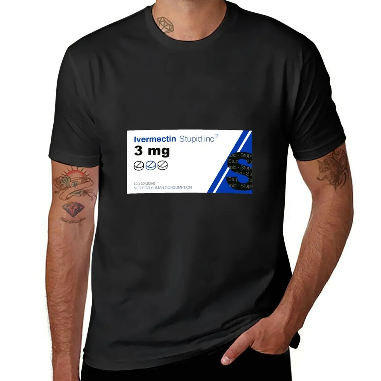 تي شيرت Ivermectin Medicine التعبئة والتغليف تي شيرت عتيق للرجال #1