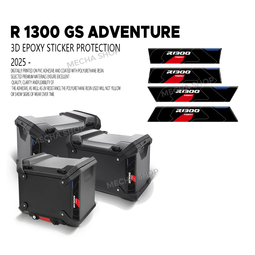 

For R 1300GS Adventure R1300GS ADV 2025 3D Decals Kit Motorcycle Suitcase Protection Sticker Refractive Resin Adhesive