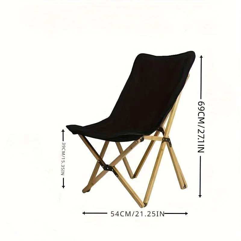 Kursi berkemah lipat, kursi ransel ringan dengan tas penyimpanan, cocok untuk hiking, berkebun, kursi pantai nordic