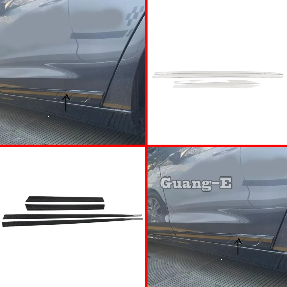 

Для Honda Accord 11-го поколения 2023-2024: Защитная накладка на боковые двери из АБС-пластика/стали, молдинг, внешние аксессуары для автомобиля