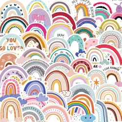 60PCS Cartoon Rainbow Bridge Stickers for Girl Children Classic Toys DIY Laptop Fridge Phone Skateboard Bike Decals Sticker