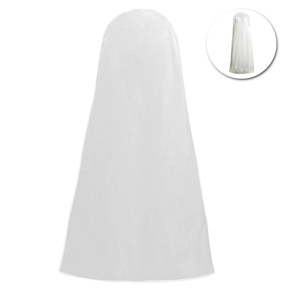 

1pcs Transparent Wedding Dress Dust Cover Breathable Waterproof Garment Bag For Long Term Storage Travel Bridal Gown Protection