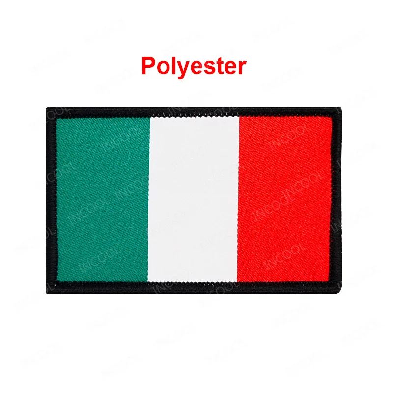 USA France Israel Chile Mexico Spain UK Italy Australia Canada Brazil Flag Patches Polyester Appliqued for Clothes Backpack