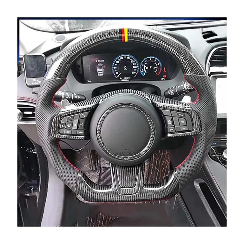 Customized Carbon Fiber?Steering?Wheel?For?Jaguar?E-PACE F-PACE XE XF F-Type XJ