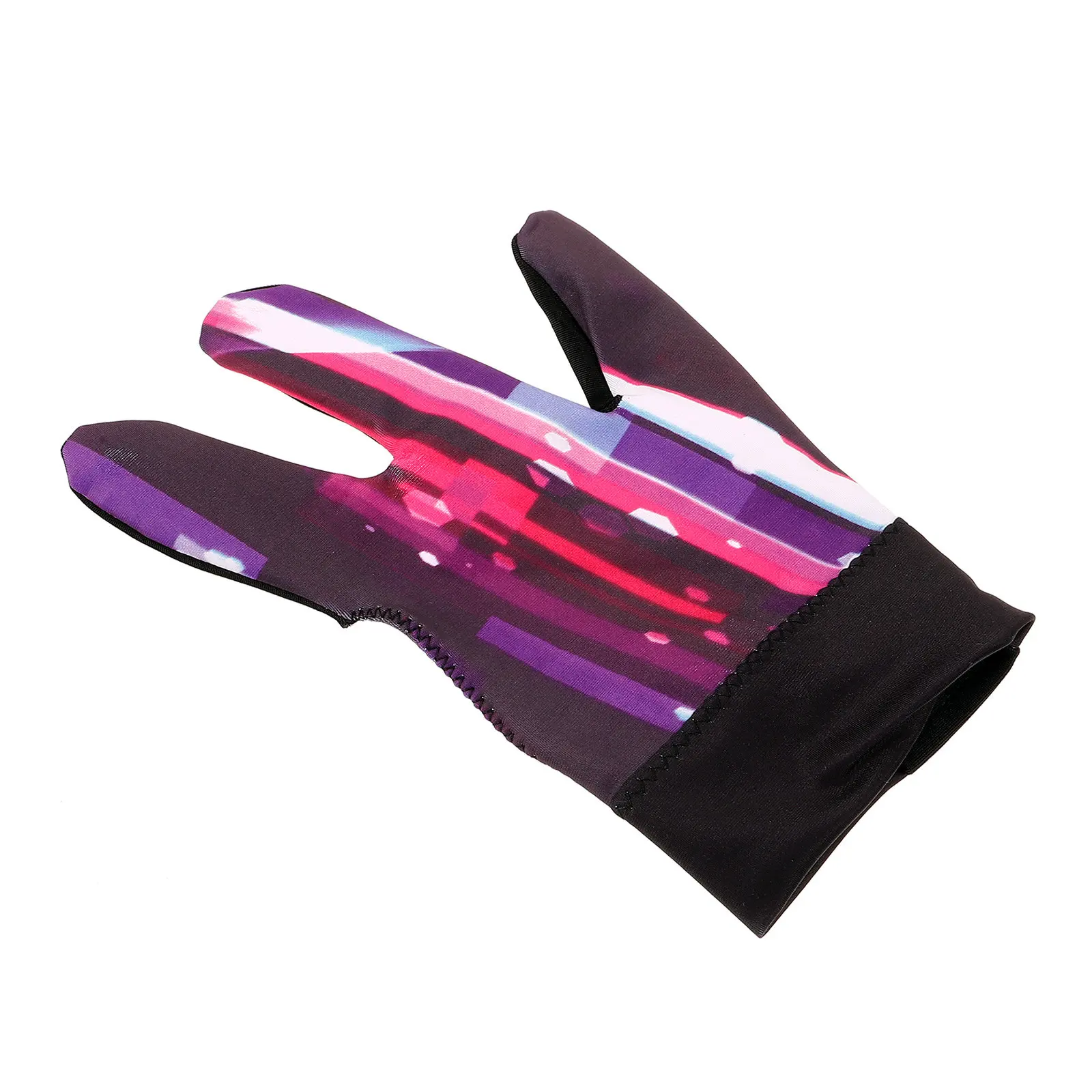 Three-Finger Billiards Glove Pool Cue Glove Elastic Breathable Non-Slip Design Comfortable Reusable Protective Gloves for Men