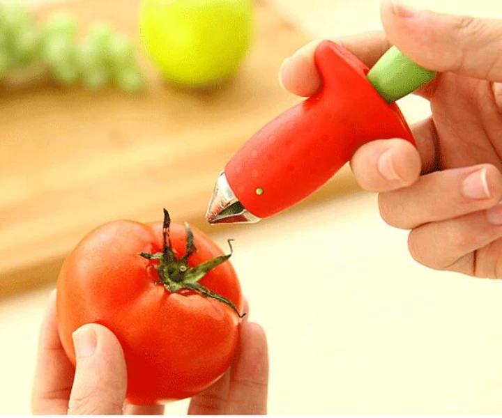 

Strawberry Tomatoes Corer Stem Huller Remover Stalks Stem Remover Fruit Vegetable Digging Tools