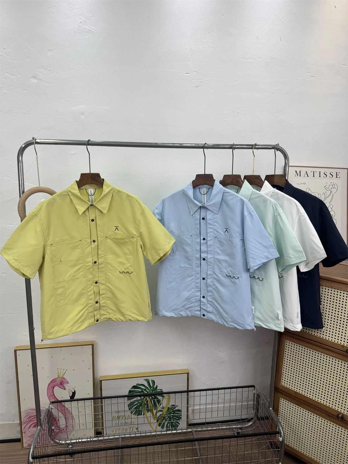 

Men's And Women's Summer Short Sleeve Shirt Quick Dry Breathable Casual Hiking Sun Protection Polyester Fiber Flip Collar