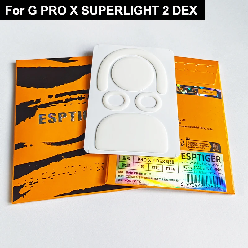 Nieuwe Esports Tiger Gaming ICE-versie muisvoetjes voor Logitech G Pro X Superlight / GPW G PRO Wireless / G Pro X 2 / DEX.