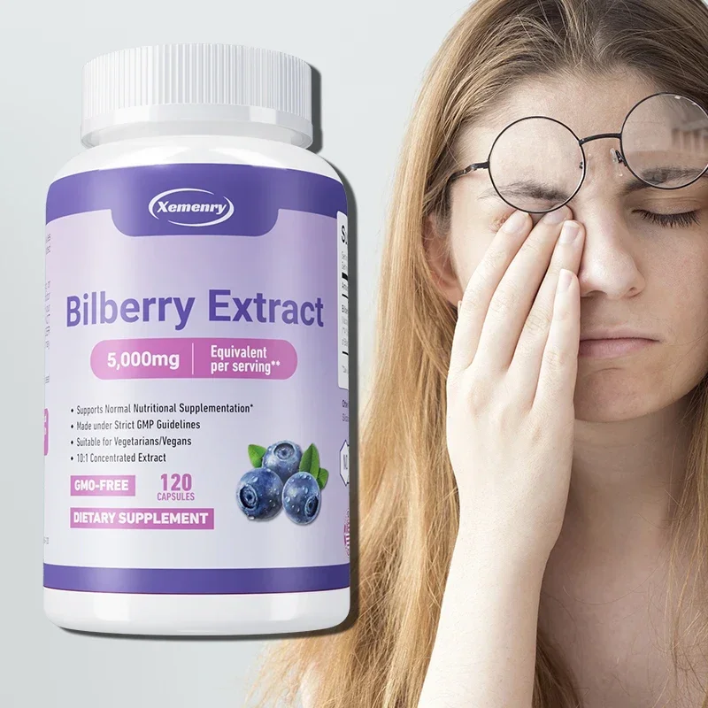 

Bilberry Extract - Supports Eye Health, Relieves Visual Fatigue, Prevents Dry Eyes, Anti-oxidant, Promotes Overall Cell Health
