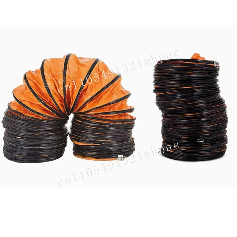 PL 12 inch 300mm 5m to 10m PVC flexible duct air hose for axial flow fans