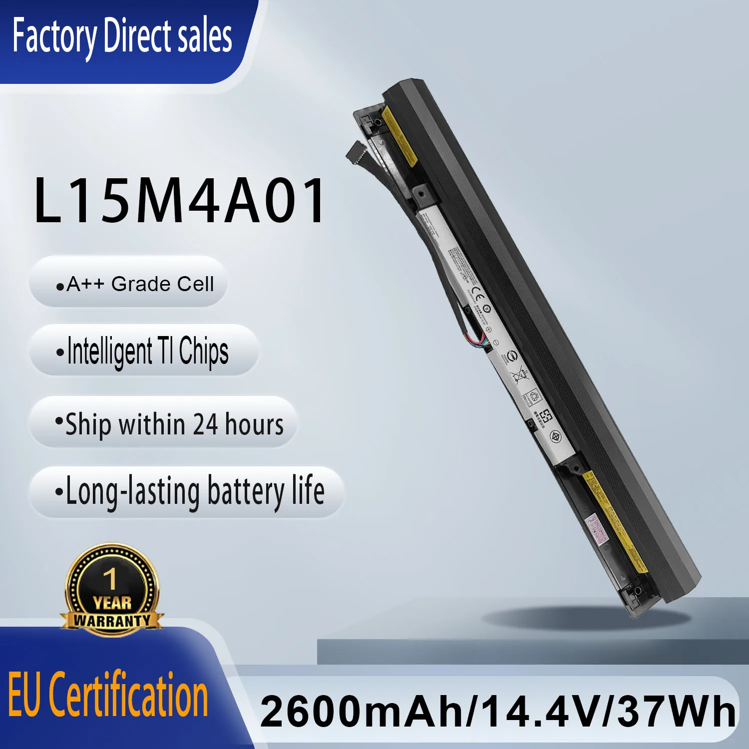 Nueva batería para ordenador portátil L15M4A01 L15L4A01 L15S4A01 para Lenovo Ideapad V4400 300-14IBR 300-15IBR 300-15ISK 100-14IBD 300-13ISK B71-80