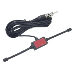 Car Windshield AM FM Radio Antenna Signal Amplifier Booster Hidden Radio Active Truck Antenna 12V Stereo B0H2 Universal