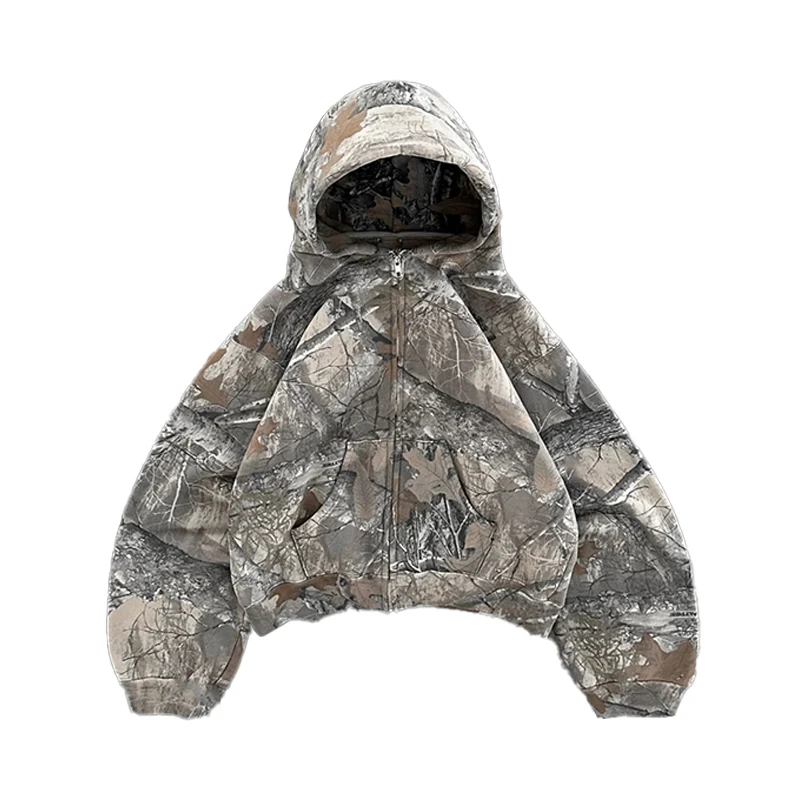 

Y2K Hoodie Harajuku High Quality Camouflage Pattern Retro Sportswear Men Hip Hop Street Wear Fans Ultrasound Dalian
