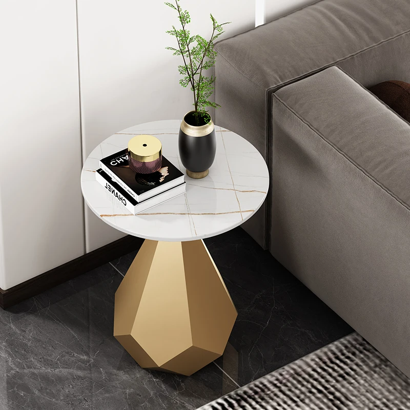 

Nordic Side Table Round Mid Century Modern Marble Coffee Table Living Room Modern Mesa Auxiliar Salon Garden Furniture Sets