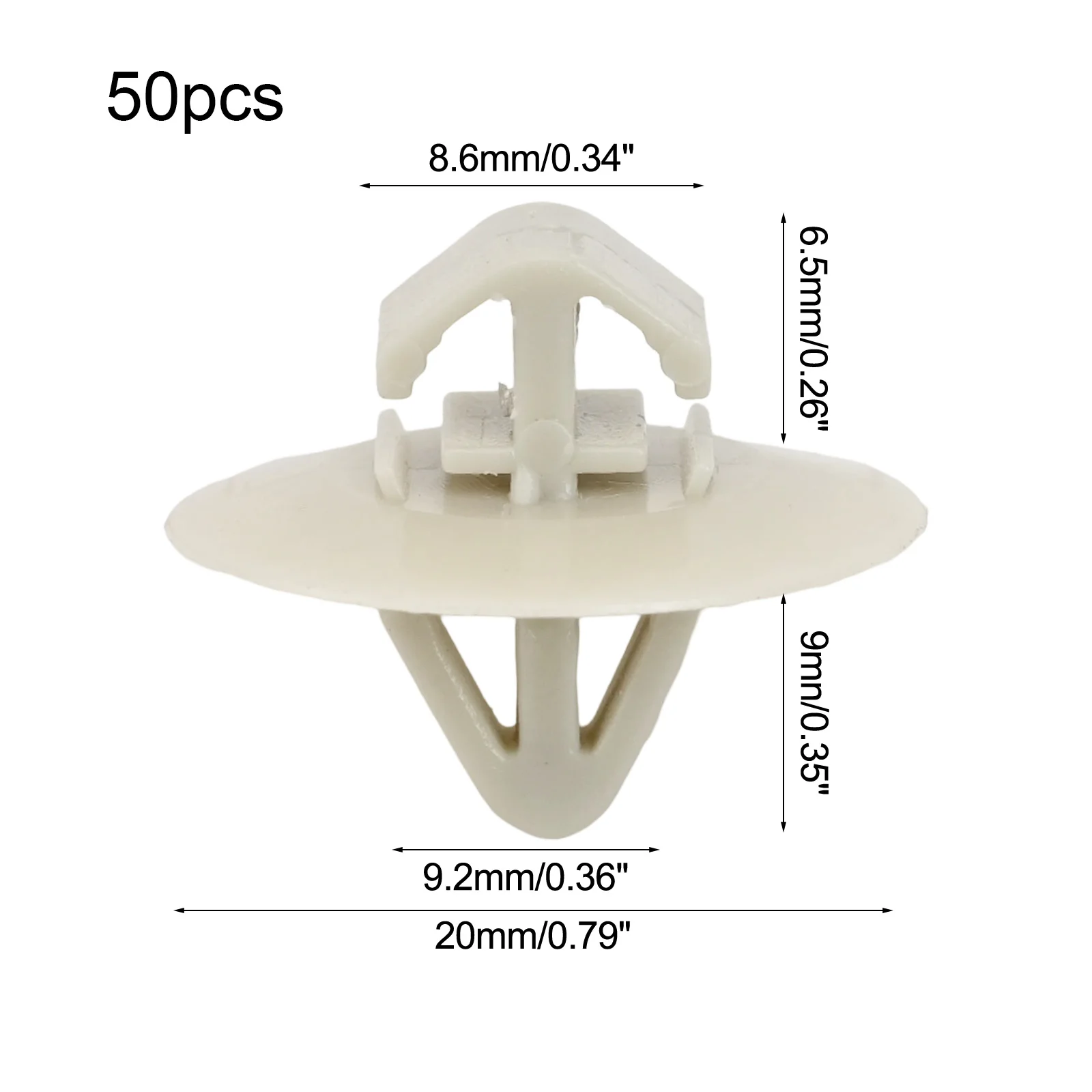 50pcs Plastic Trim Retainers for Side Door Moulding Panels Used on For Vauxhall For Vivaro Movano Trafic Master