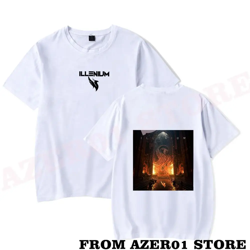 Illenium World Tour 2023 Merch T-shirt Print Summer Men/Women Streetwear Tshirt Shirt Short Sleeve New Logo Tee