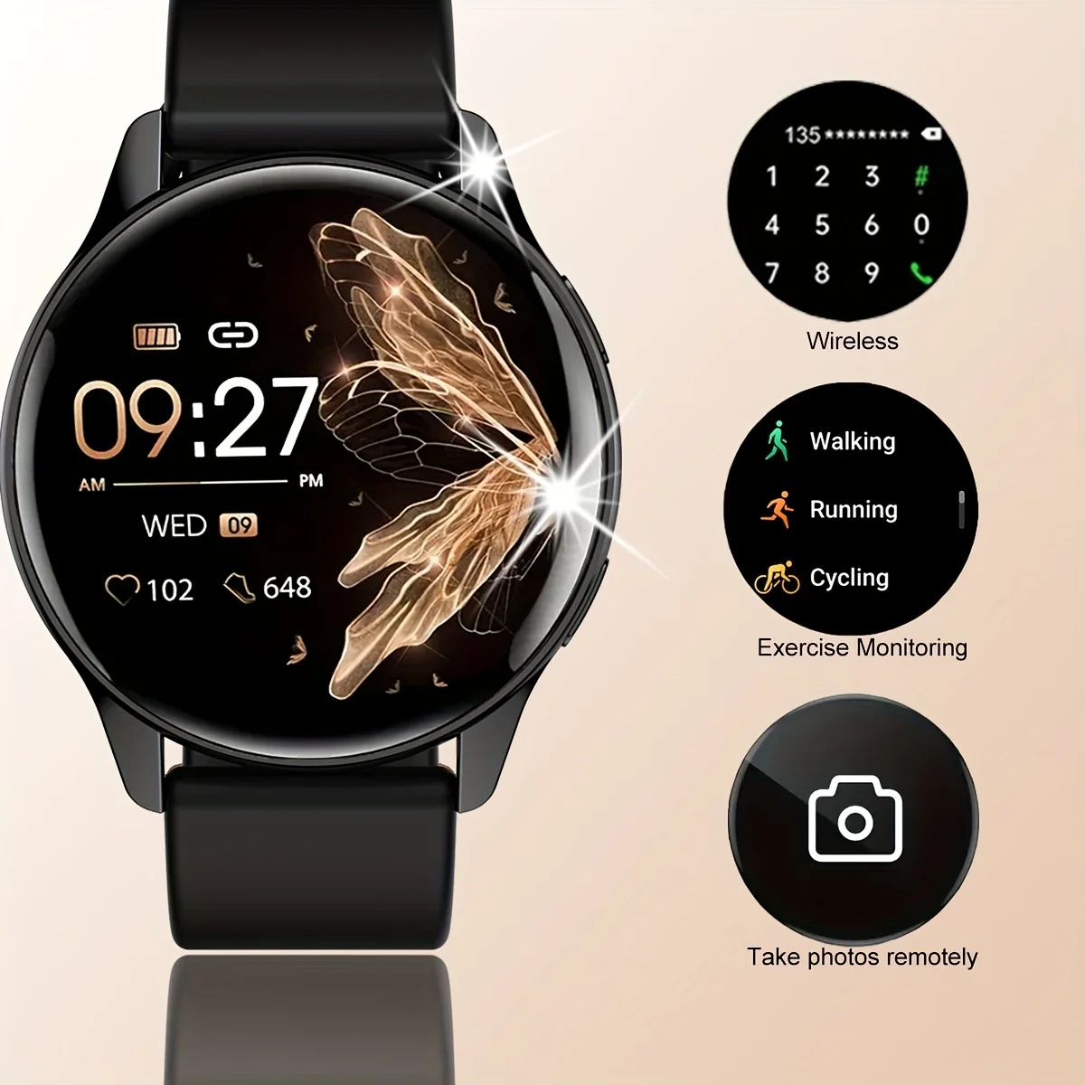 2024 AMOLED Smartwatch 2024 Bluetooth Sports Fitness reloj inteligent Music Control Round Smarthwhatch For Men Women Android ios