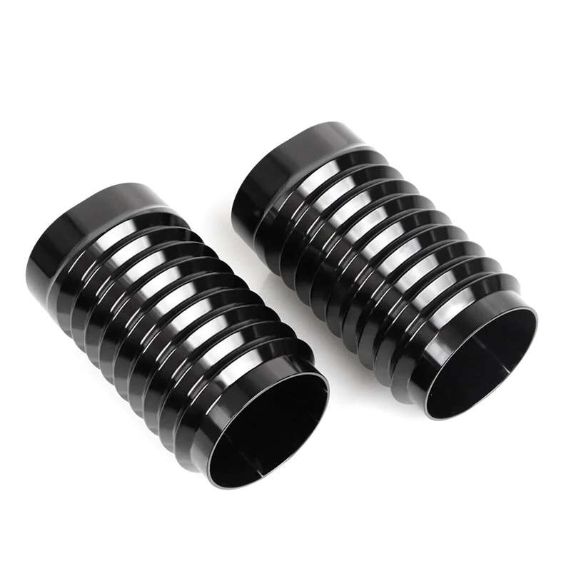 

A040-Gloss Black Fork Boot Slider Can Covers For Street Glide FLHX FLHXS 14-Up