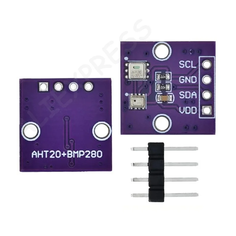 Precision AHT20+BMP280 Sensor for Arduino, Measures Temp, Humidity and Air Pressure