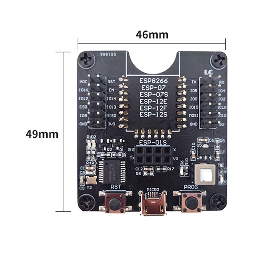 ESP8266 kerangka uji pembakar pengembangan papan WIFI modul dukungan untuk ESP-12F ESP-07S ESP-12E ESP-01S ESP12S