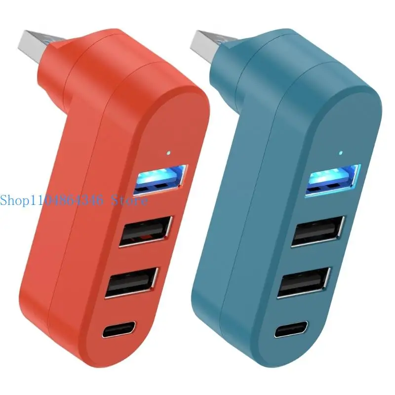 652F Multipurpose USB Adapter Extender Hub Enables Simultaneous Connection Of Peripherals And Storage