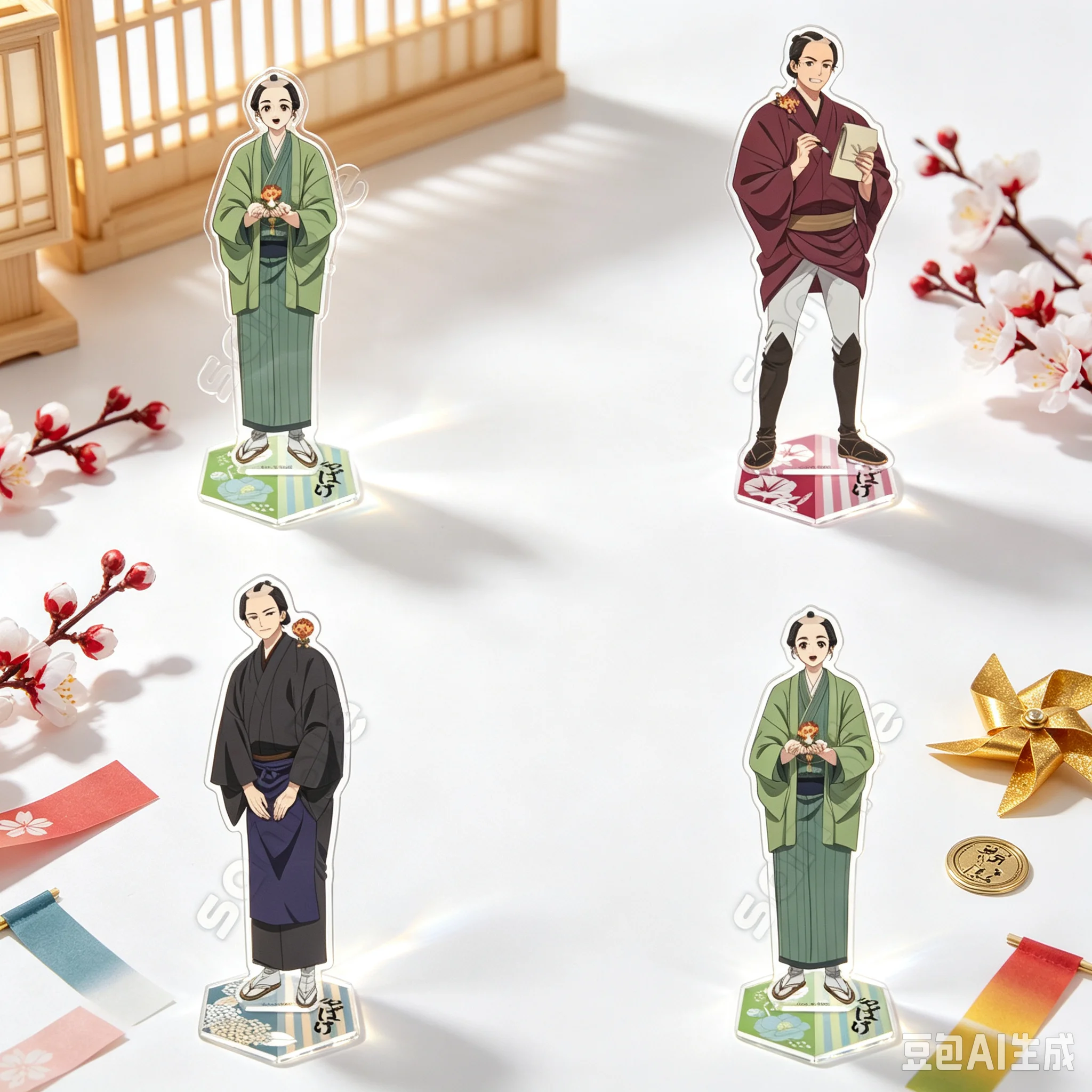 15cm Anime Shabake Acrylic Stand Model Bookshelf Decoration Lovely Products High Definition Images Bookshelf Decoration Keychain