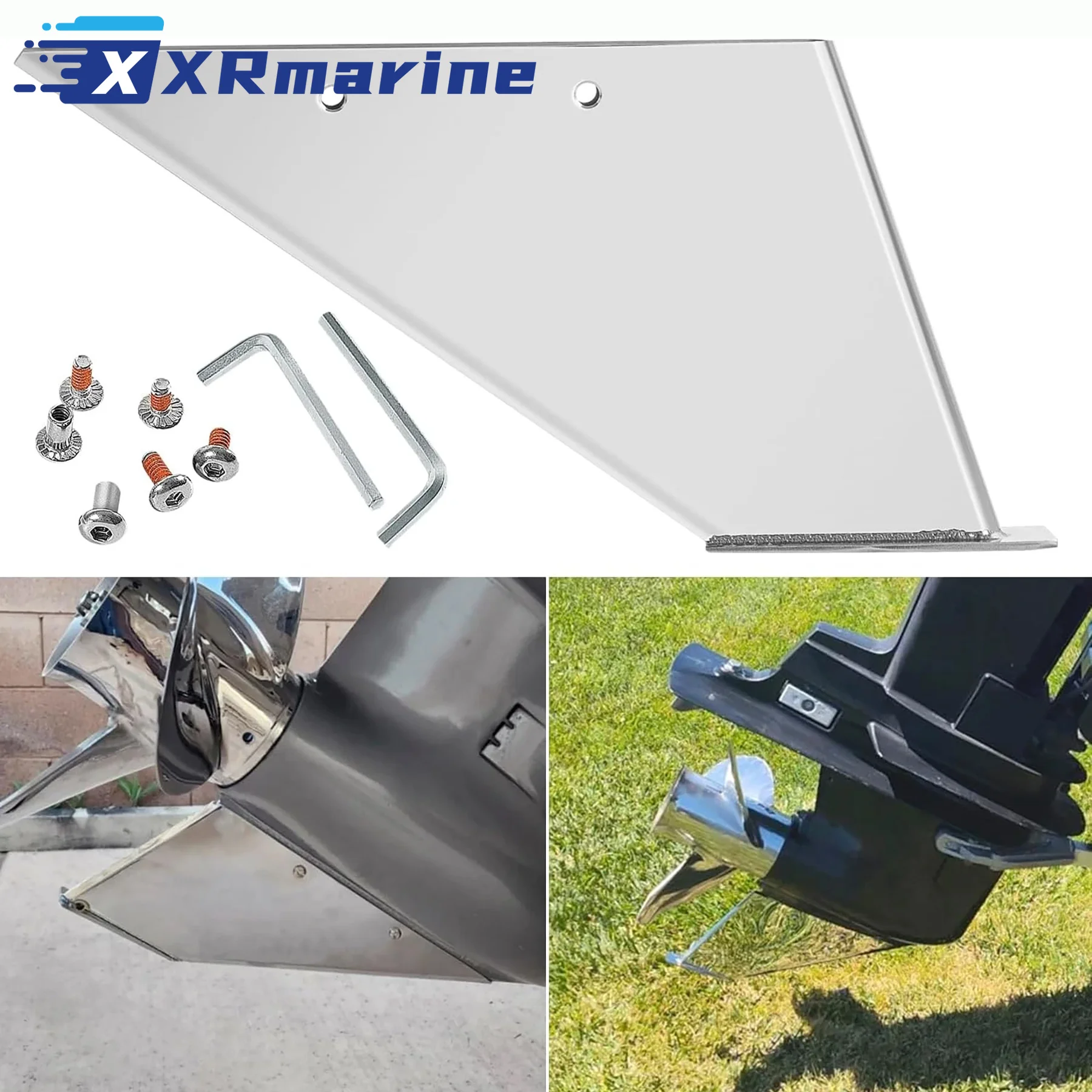 35-SS680 Skeg Guard Protector Fits Suzuki Johnson Evinrude 4 Stroke 60 70 90 100 115 140 HP Engines 316 Stainless Steel 27261