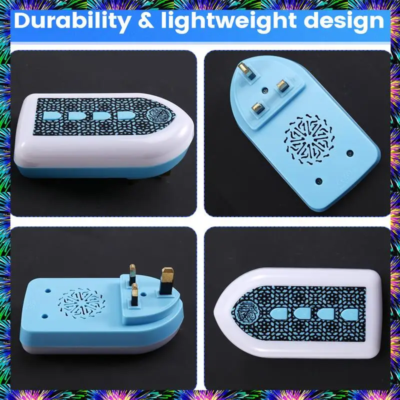 ZIZI Compact Quran Speaker With UK Plug, Smart Translation Feature, Portable Blue Unit With Button Control